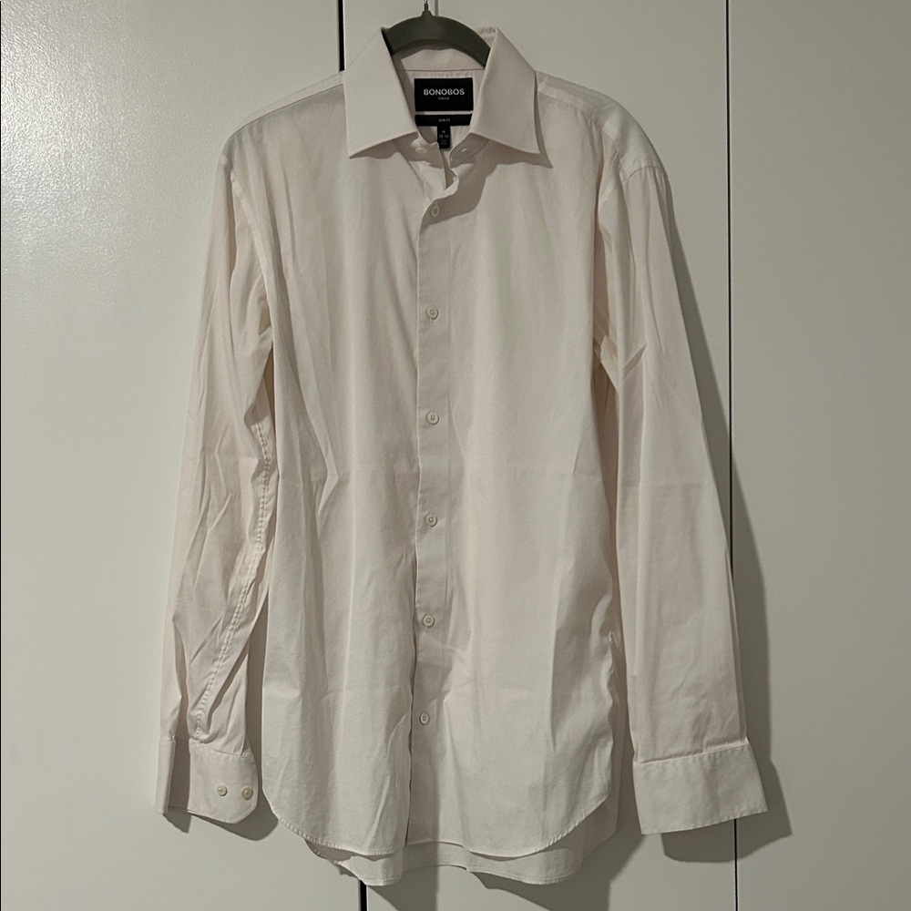 Bonobos Stretch Men's White Dress Shirt